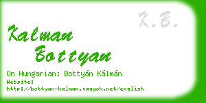 kalman bottyan business card